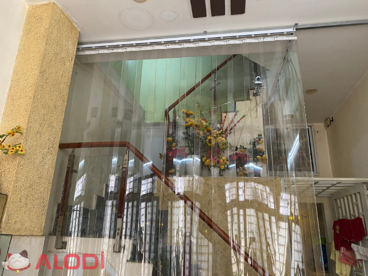 Rèm Nhựa PVC Kéo Xếp